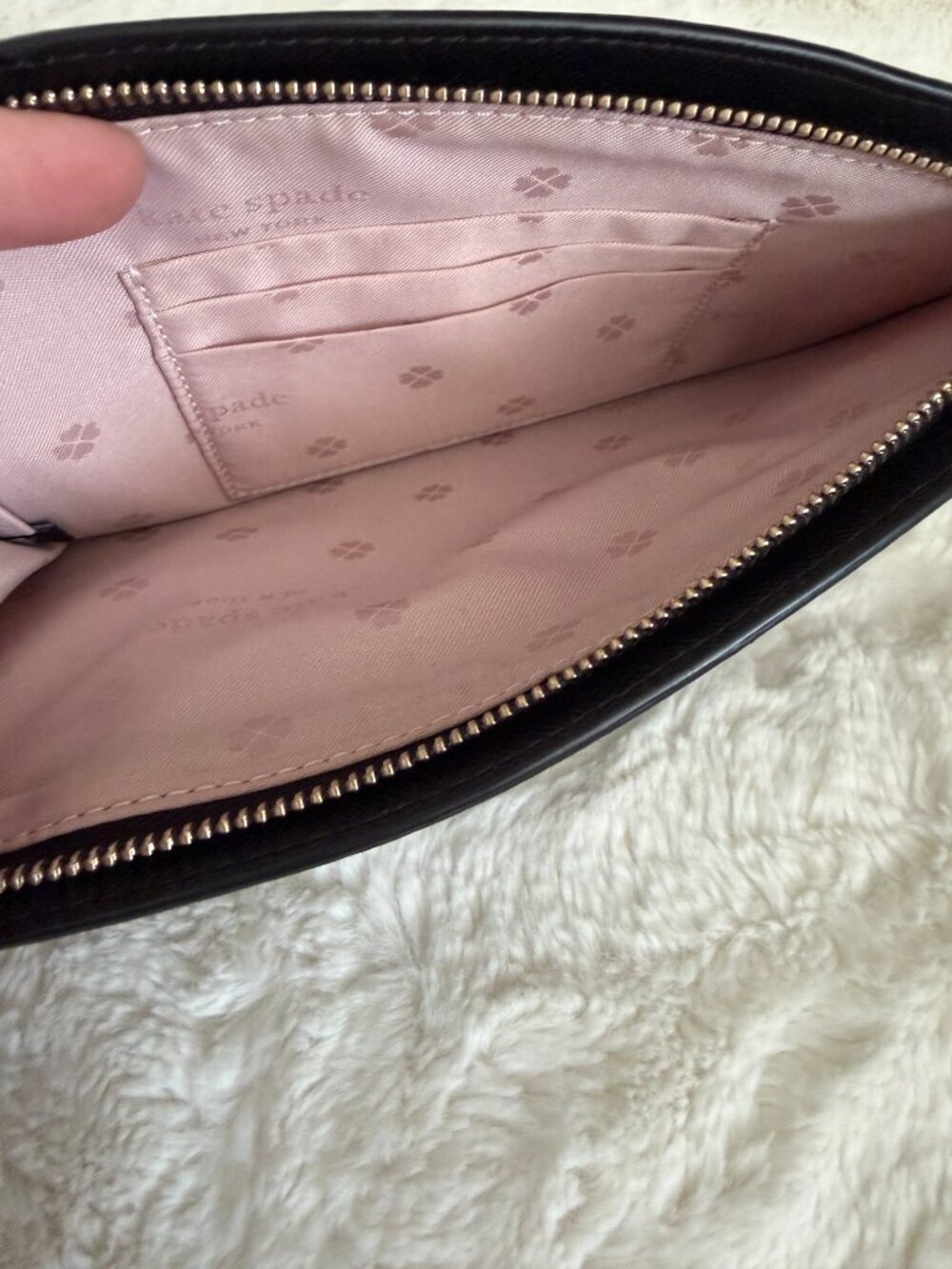 Kate Spade Spencer East West Phone Black Leather Crossbody Bag - Picture 15 of 15